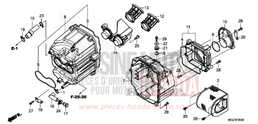 FILTRE A AIR CBR500RAD de 2013